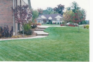 BRICK PAVER WALK AND STEPS