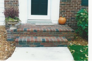 BRICK AND MORTAR (MASONRY) PORCH AND STEPS