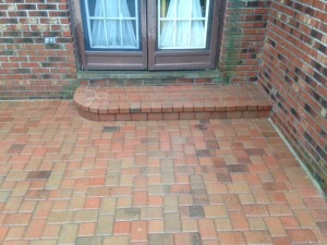 BRICK PAVER STEP, ROUNDED CORNER